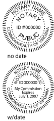 Virginia Notary Stamp Round