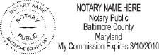 Maryland Notary Stamps