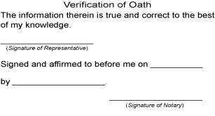 UMa Verification of Oath